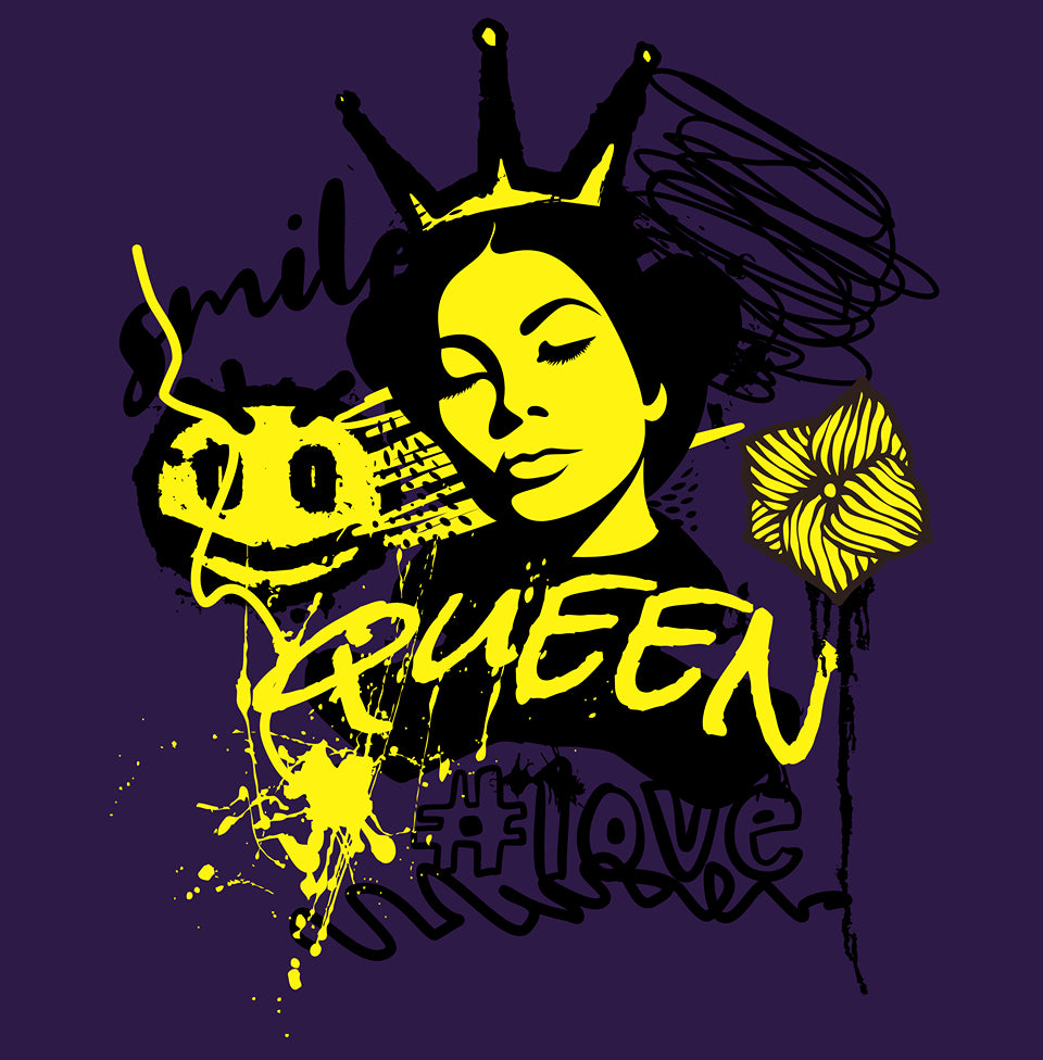 The Queen Vibes Royal-Tee