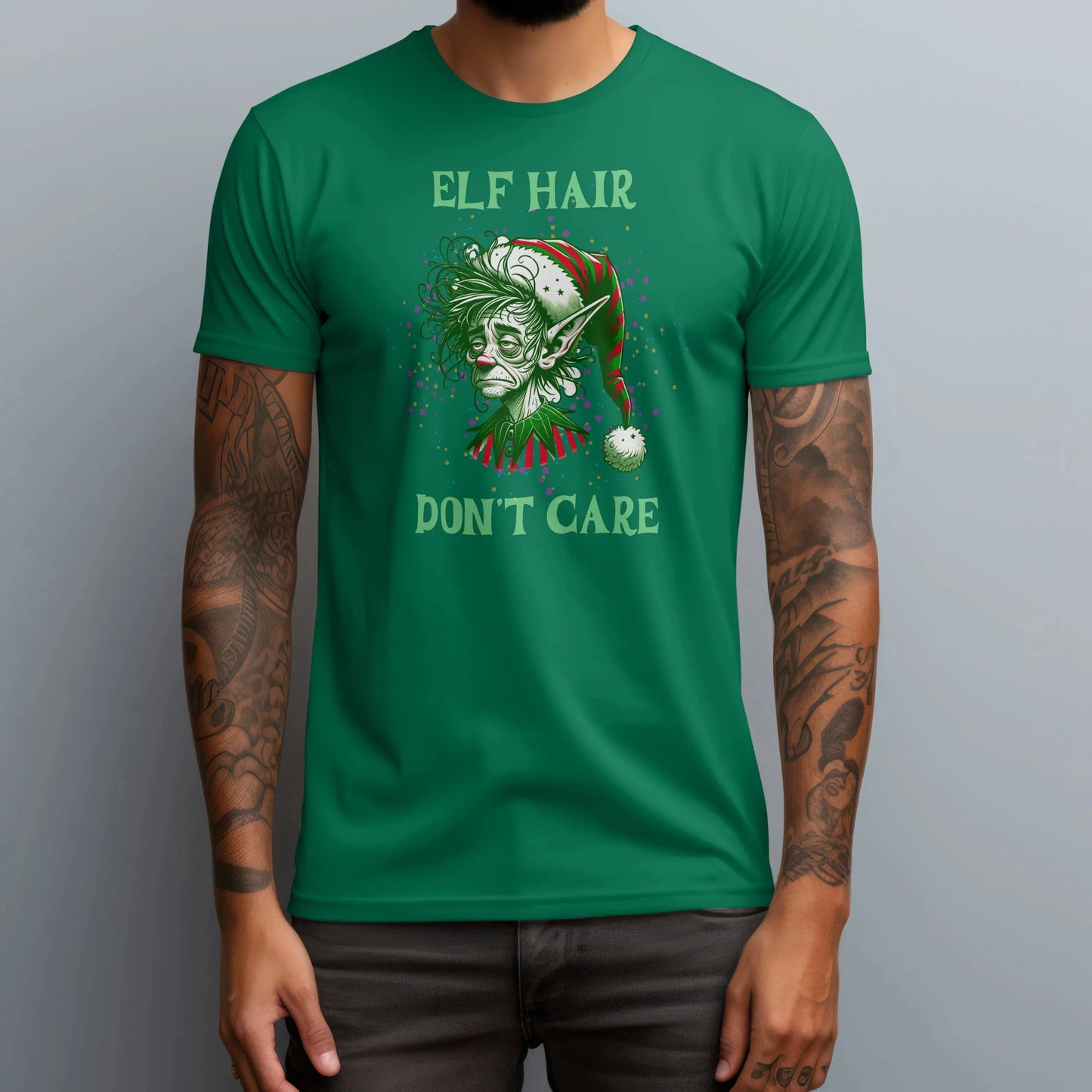 The "Elf Hair Don't Care" Tee