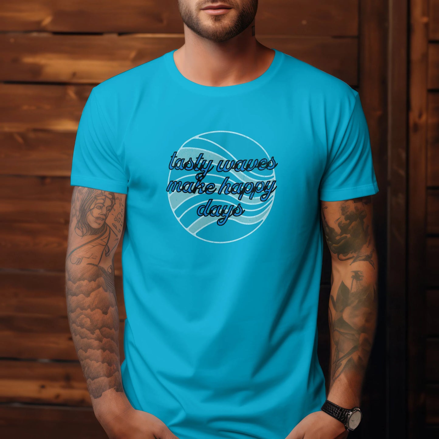 The "Tasty Waves Make Happy Days" Tee