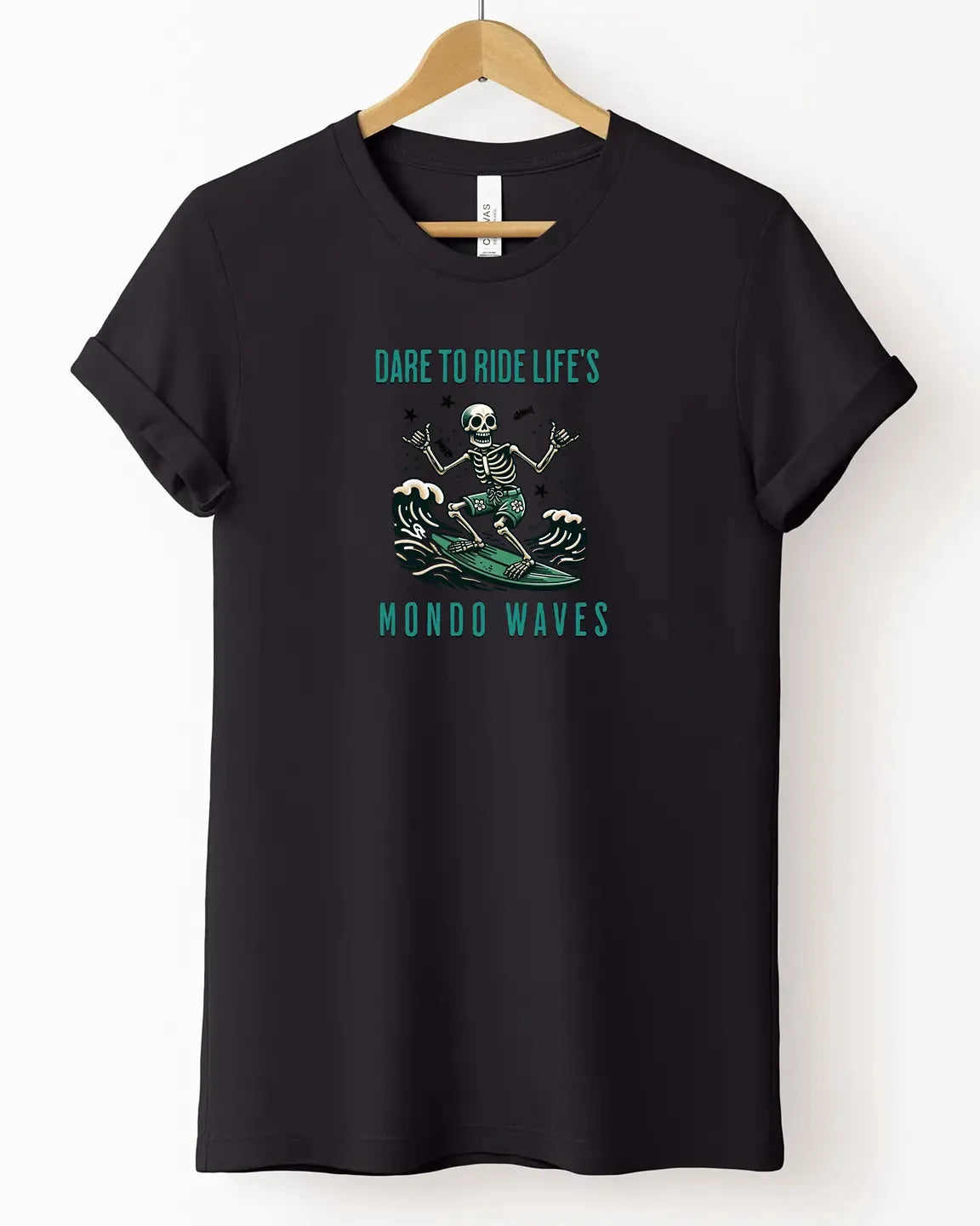 The "Dare To Ride Life's Mondo Waves" Tee