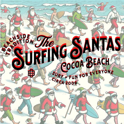 The "Surfing Santas" Tee