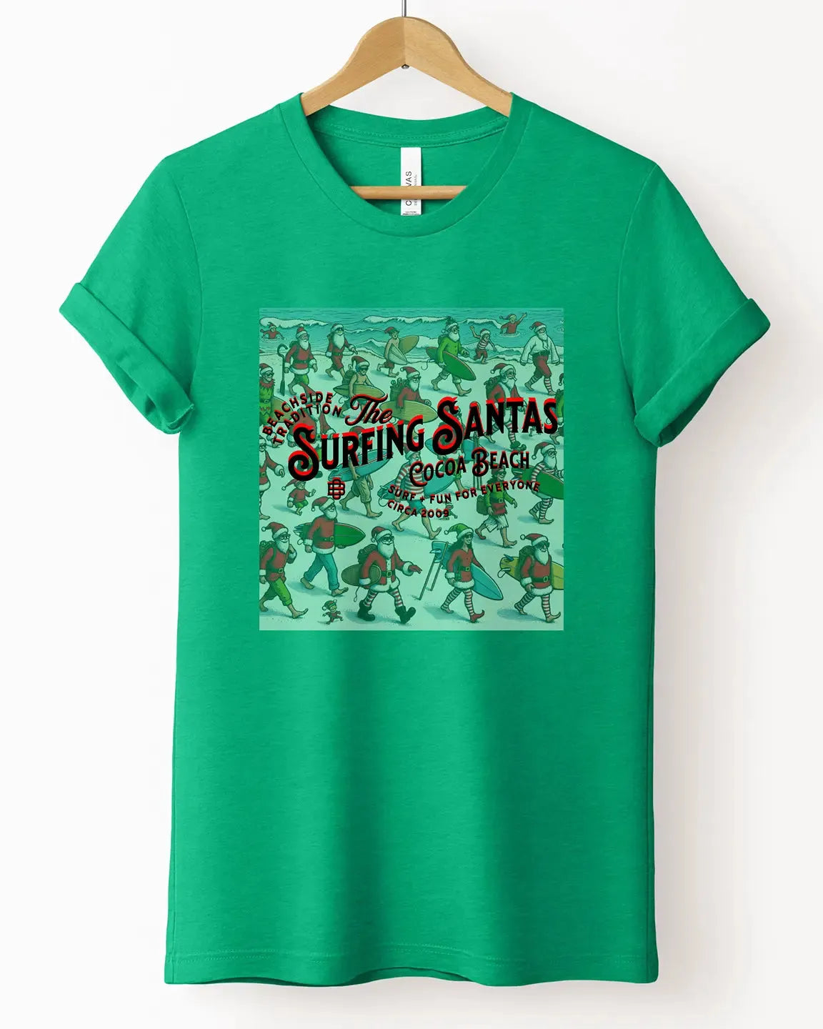 The "Surfing Santas" Tee