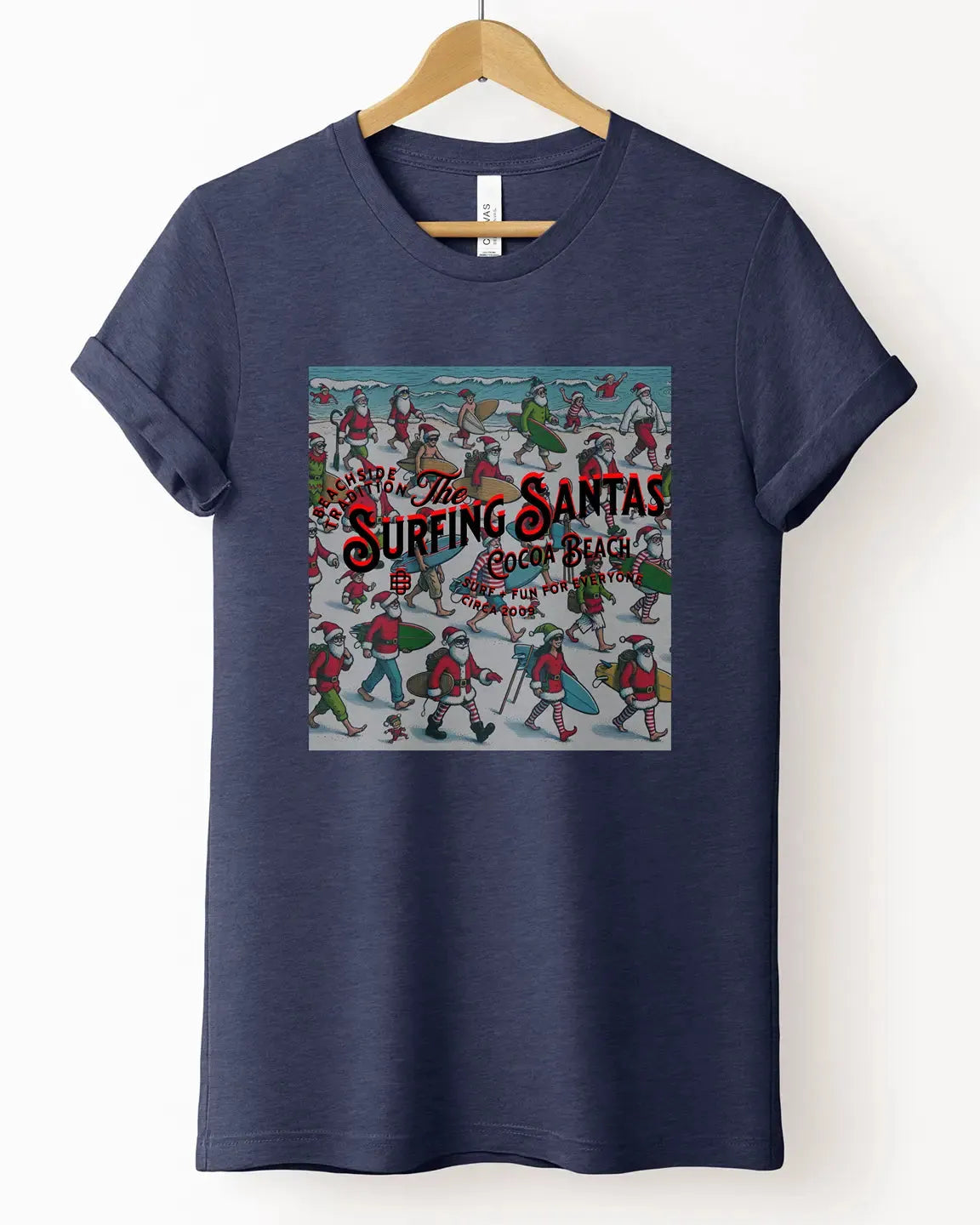 The "Surfing Santas" Tee